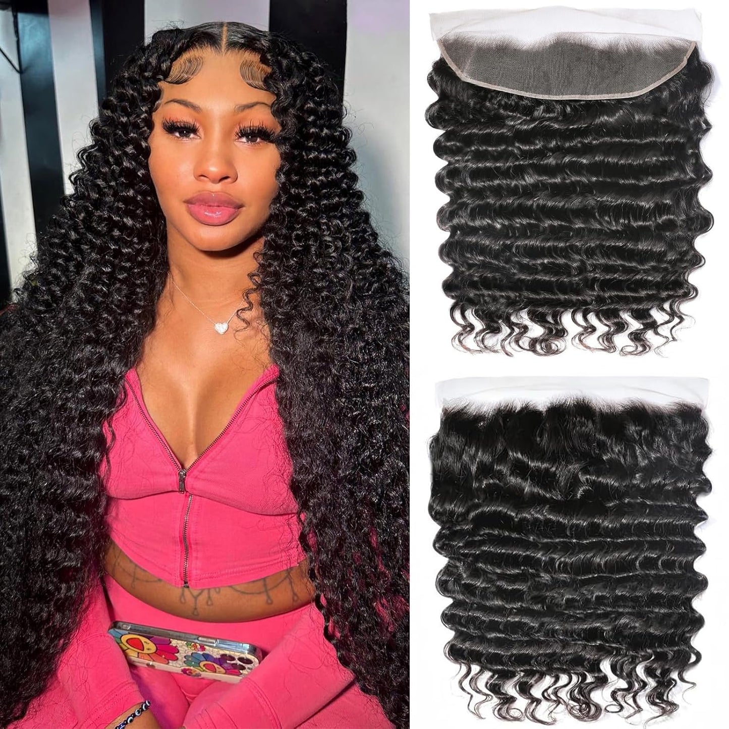 Sacred Crown TM Deep Wave Virgin Human Hair Bundles (3-4 Pieces, Multiple Lengths)