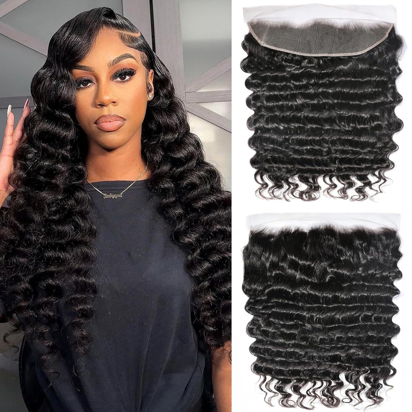 Sacred Crown TM Deep Wave Virgin Human Hair Bundles (3-4 Pieces, Multiple Lengths)
