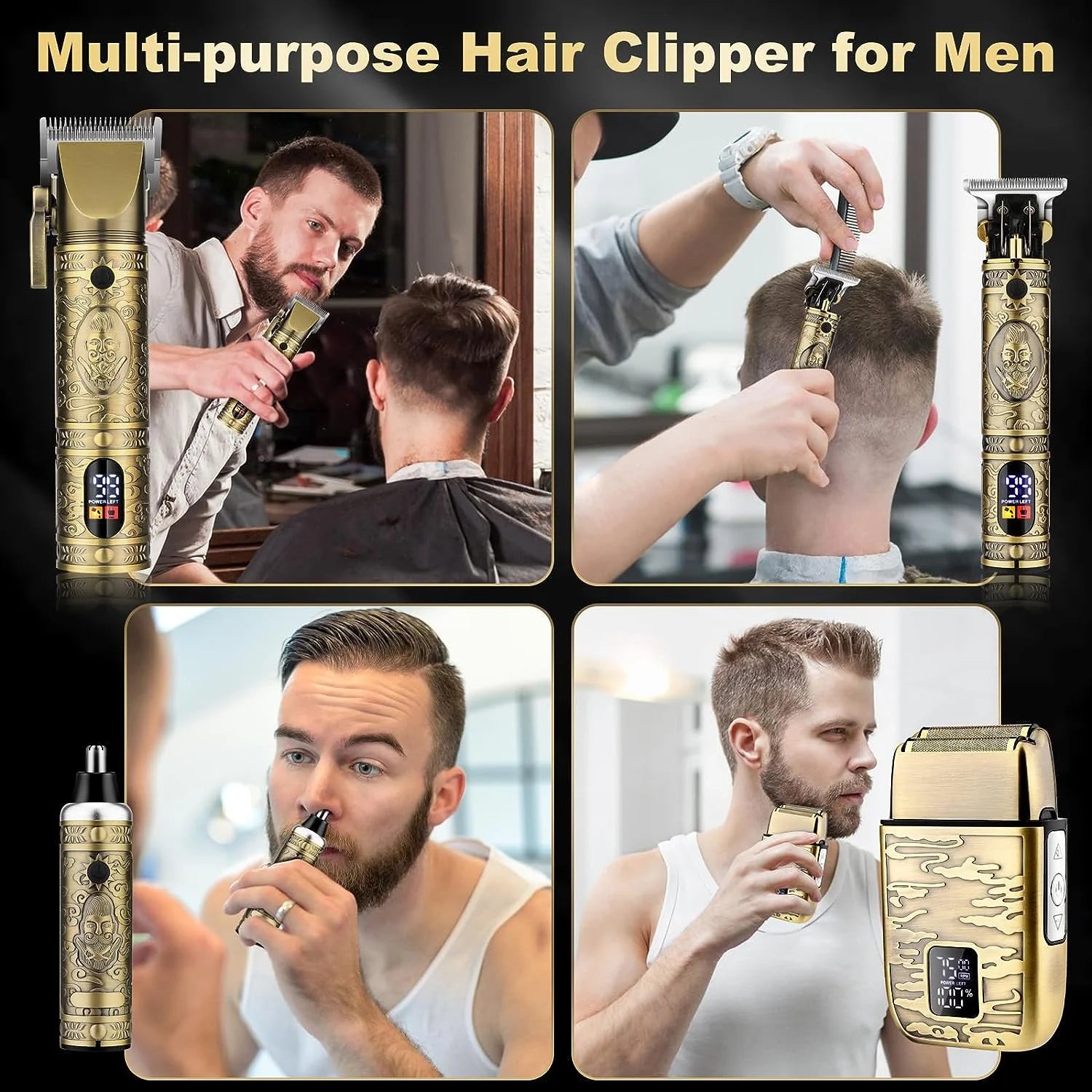 Sacred Cordless Hair Clippers & Trimmer Set