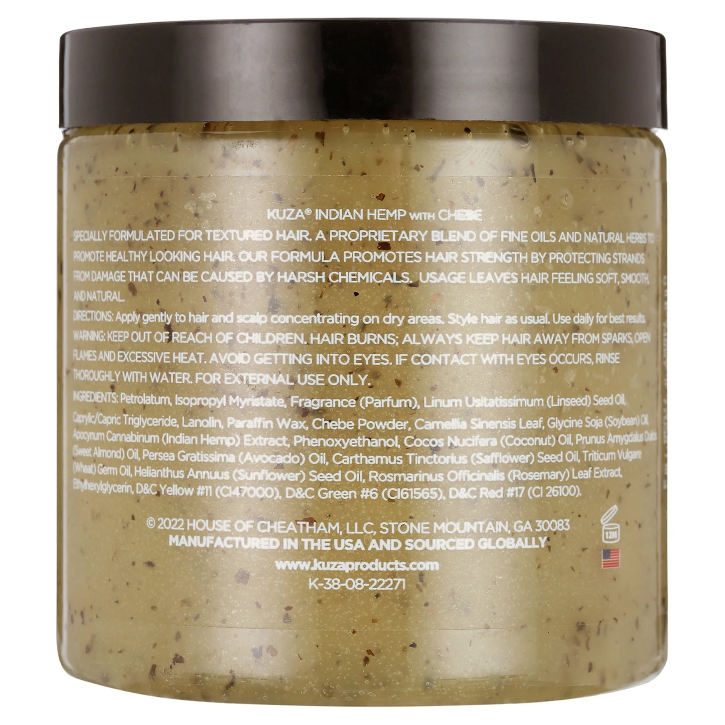 Sacred Scrubs Indian Hemp & Chebe Hair Crean