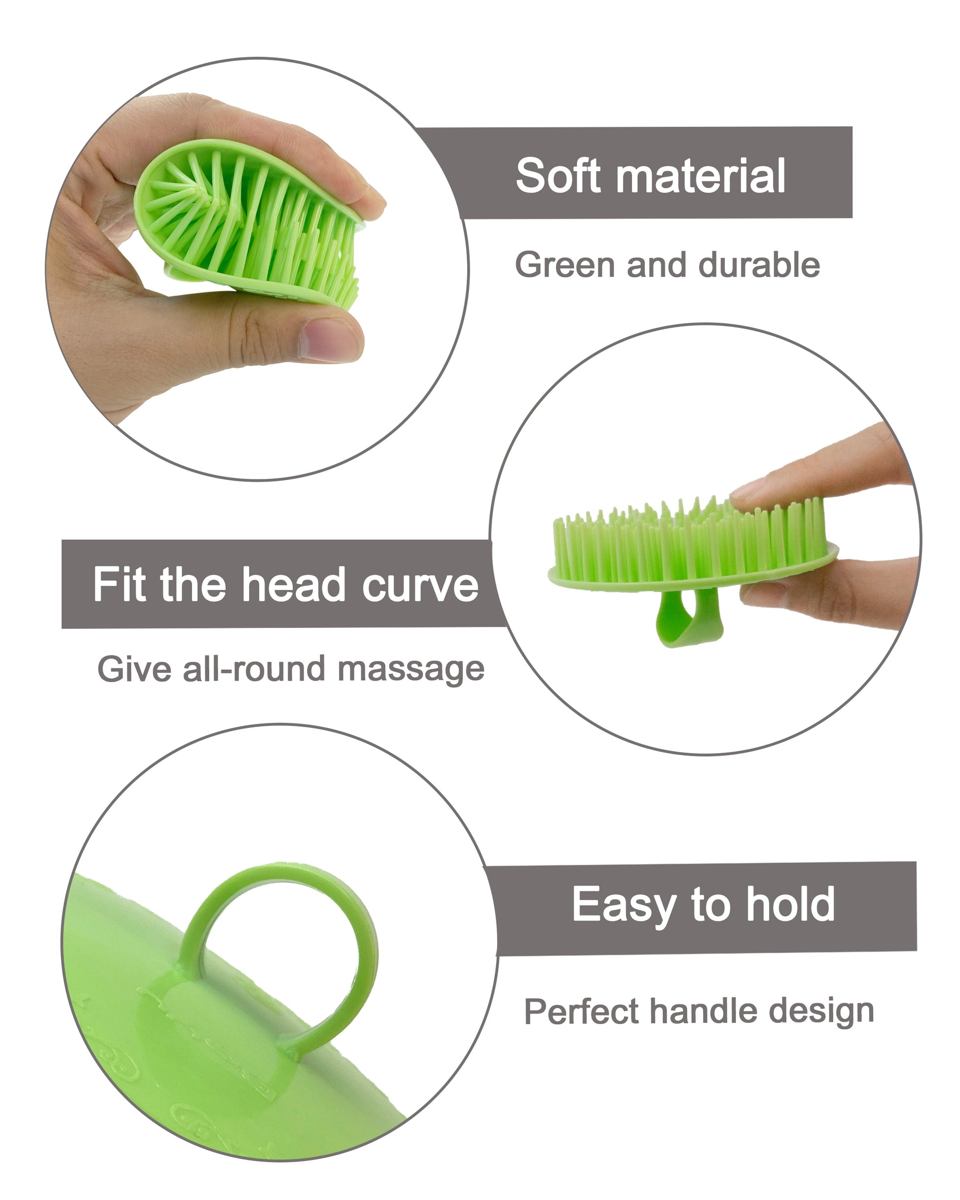 Sacred Scalp Massager Shampoo Brush Set