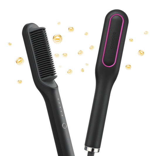 Scared Scrubs Smooth Hair Straightener Brush- Salon Quality Styling tool 