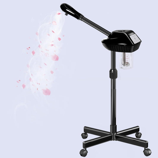 Professional Facial Steamer for Estheticians, Hot Mist & Timer Function, Stand Ozone Facial Steamer on Wheels for Spa Beauty, Home Use