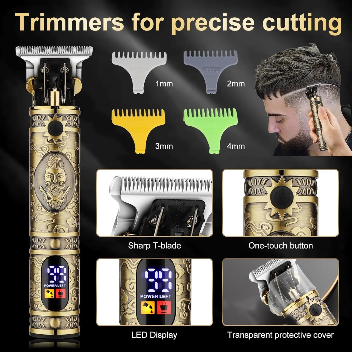 Sacred Cordless Hair Clippers & Trimmer Set
