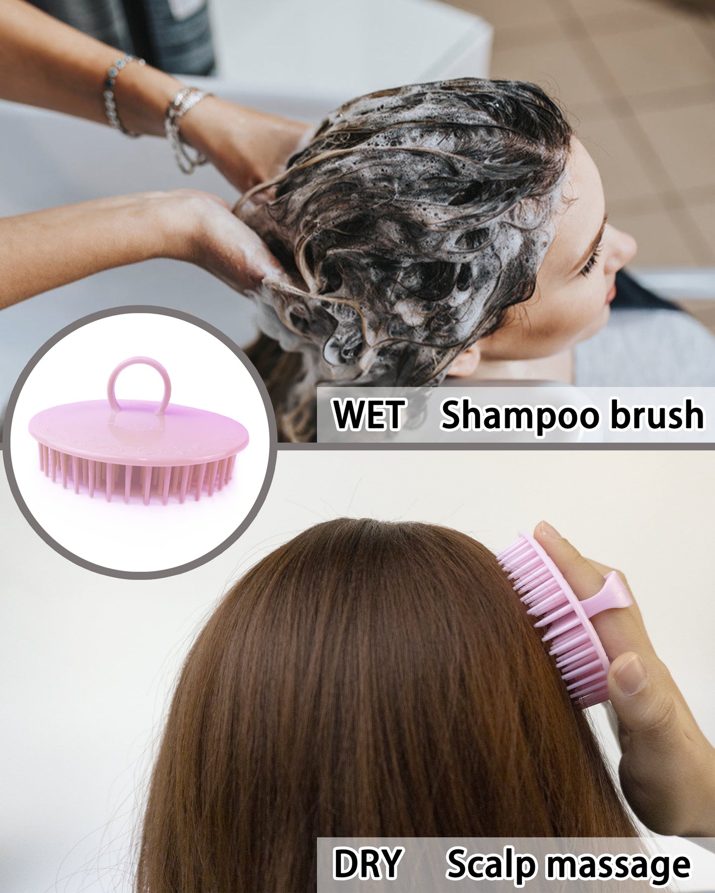 Sacred Scalp Massager Shampoo Brush Set