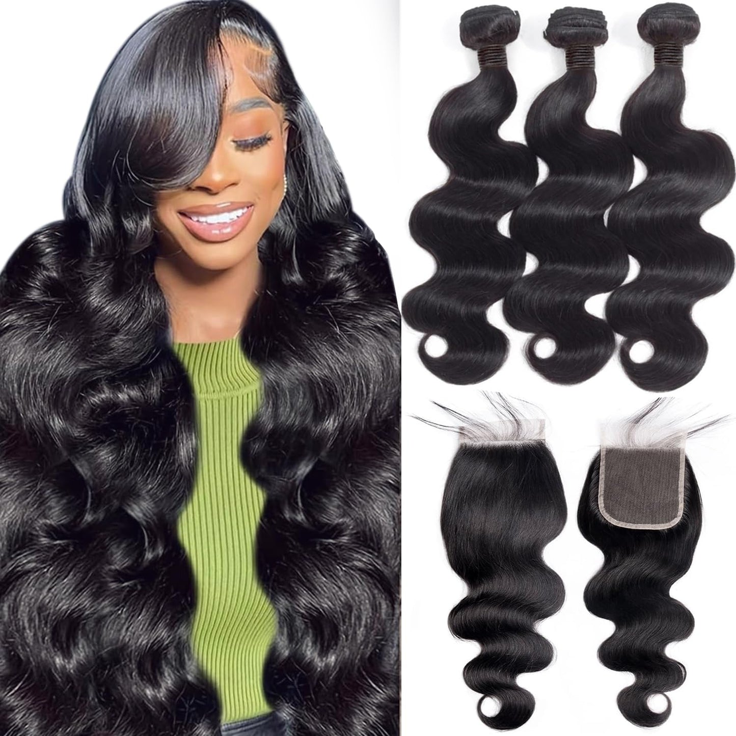Sacred Crown TM Bundle Body Wave Set - Virgin Human Hair