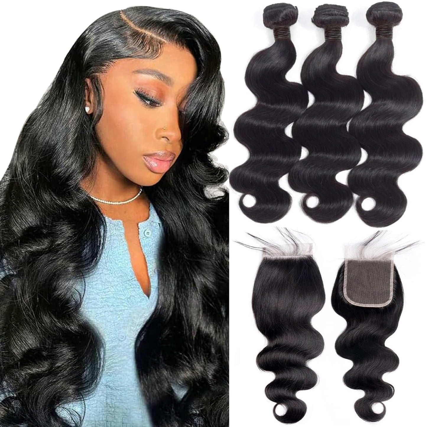 Sacred Crown TM Bundle Body Wave Set - Virgin Human Hair