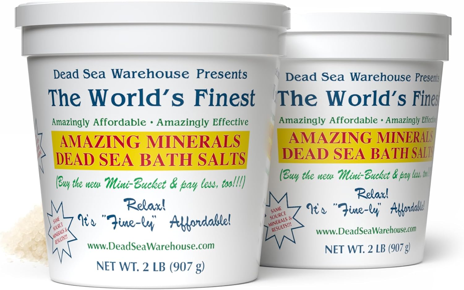 Sacred Scrubs Dead Sea Mineral Bath Salts – Multiple Sizes Available