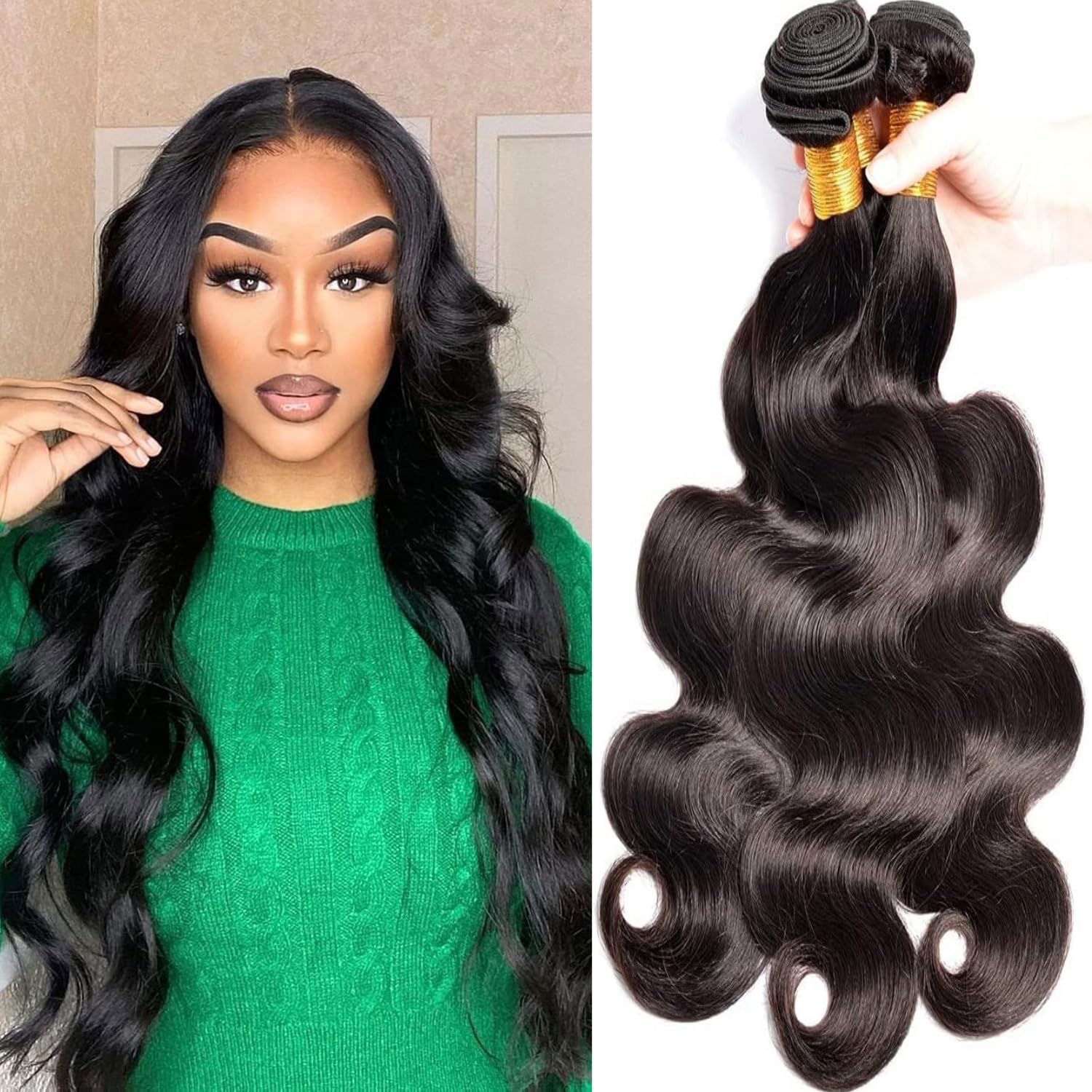 Sacred Crown TM Bundle Body Wave Set - Virgin Human Hair