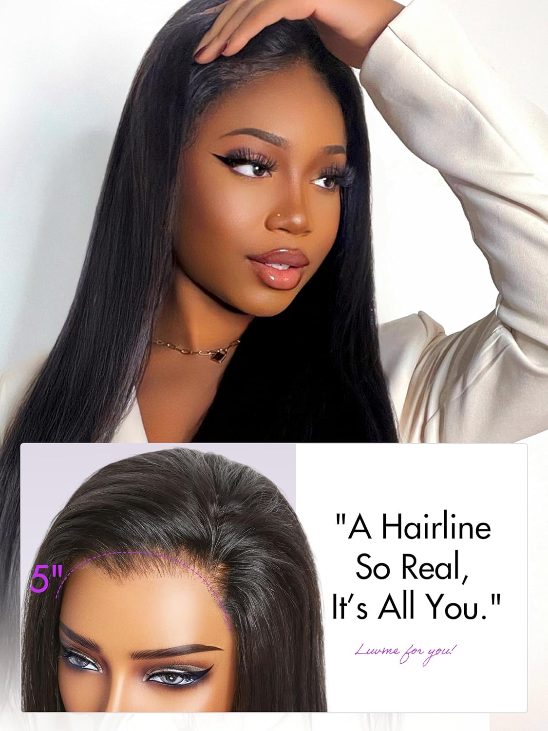 Sacred Luxe TM HD Glueless 5 X 5 Lace Wig - Choose Texture & Length (16" - 30") 