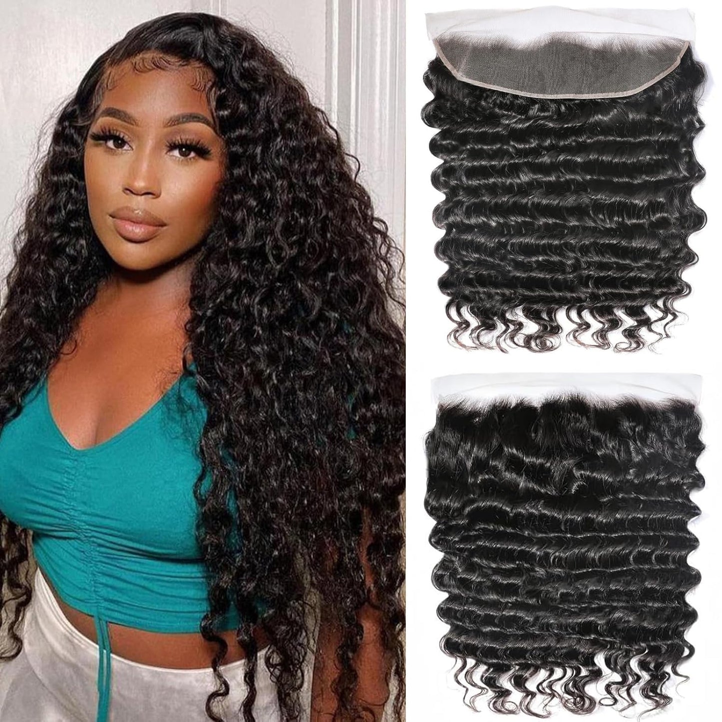 Sacred Crown TM Deep Wave Virgin Human Hair Bundles (3-4 Pieces, Multiple Lengths)