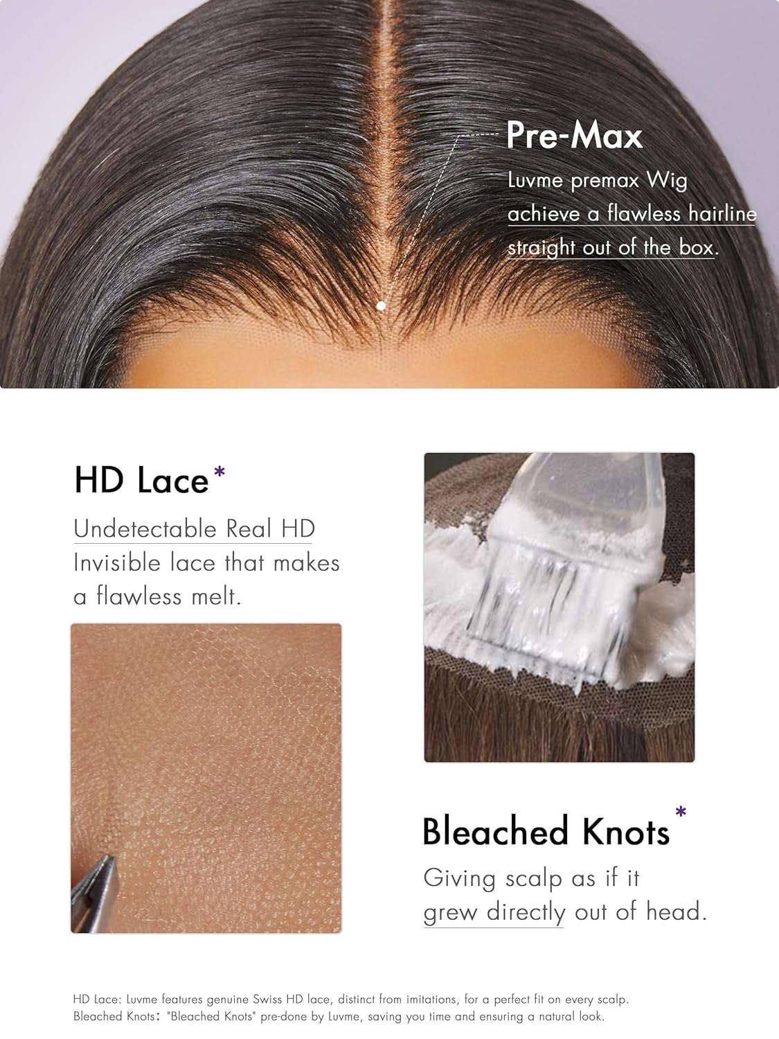 Sacred Luxe TM HD Glueless 5 X 5 Lace Wig - Choose Texture & Length (16" - 30") 