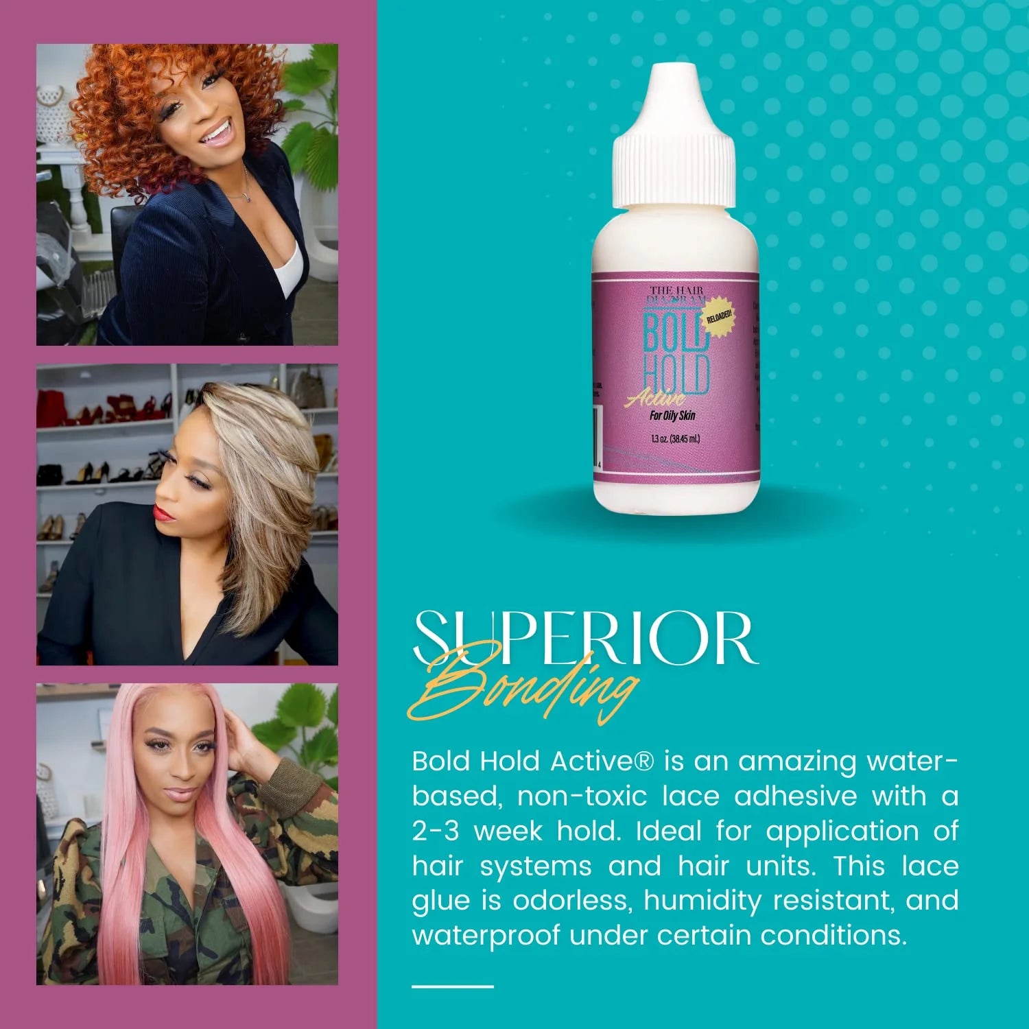Sacred Scrubs Bold Hold Active Reloaded Wig Glue