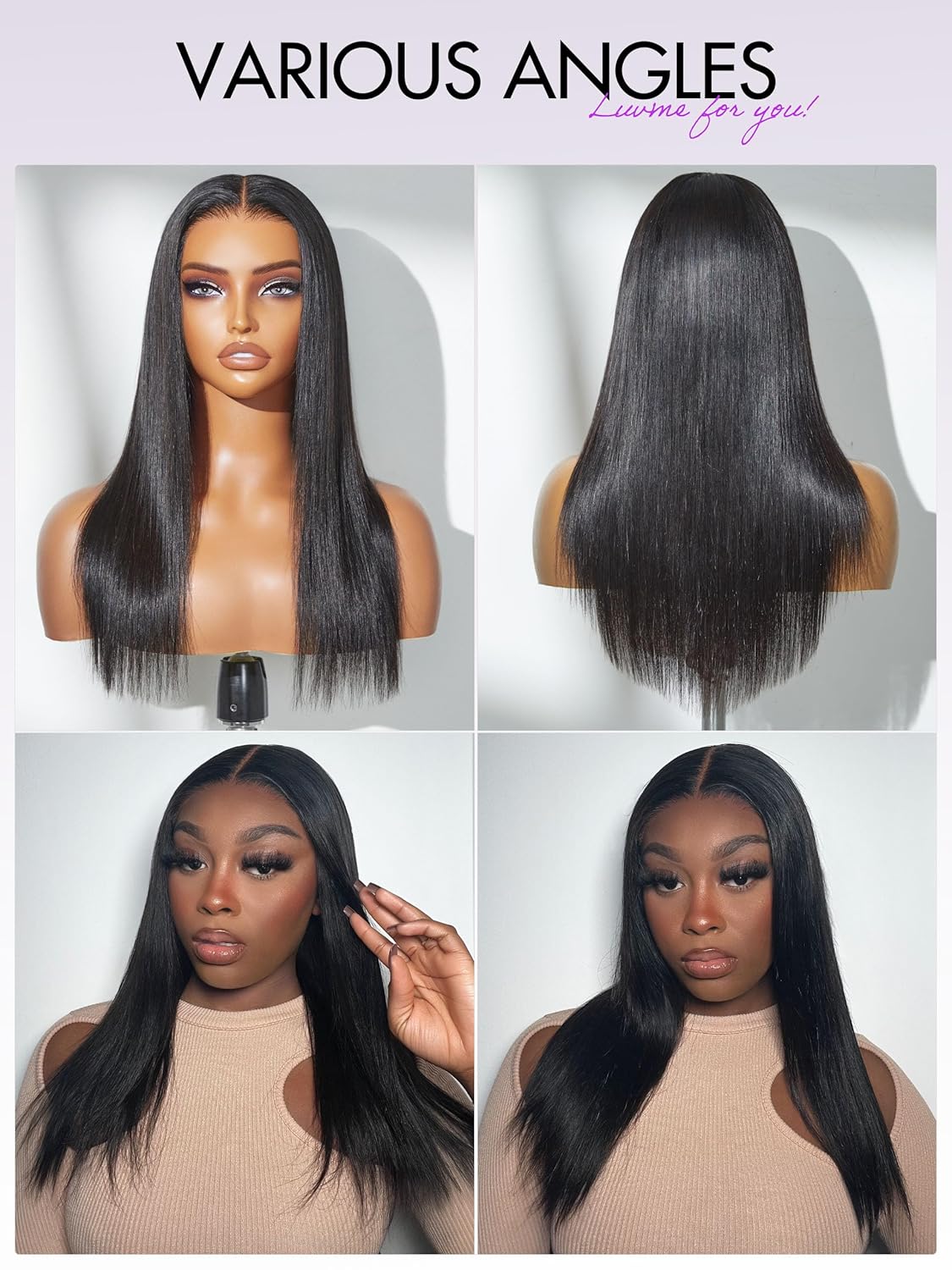Sacred Luxe TM HD Glueless 5 X 5 Lace Wig - Choose Texture & Length (16" - 30") 