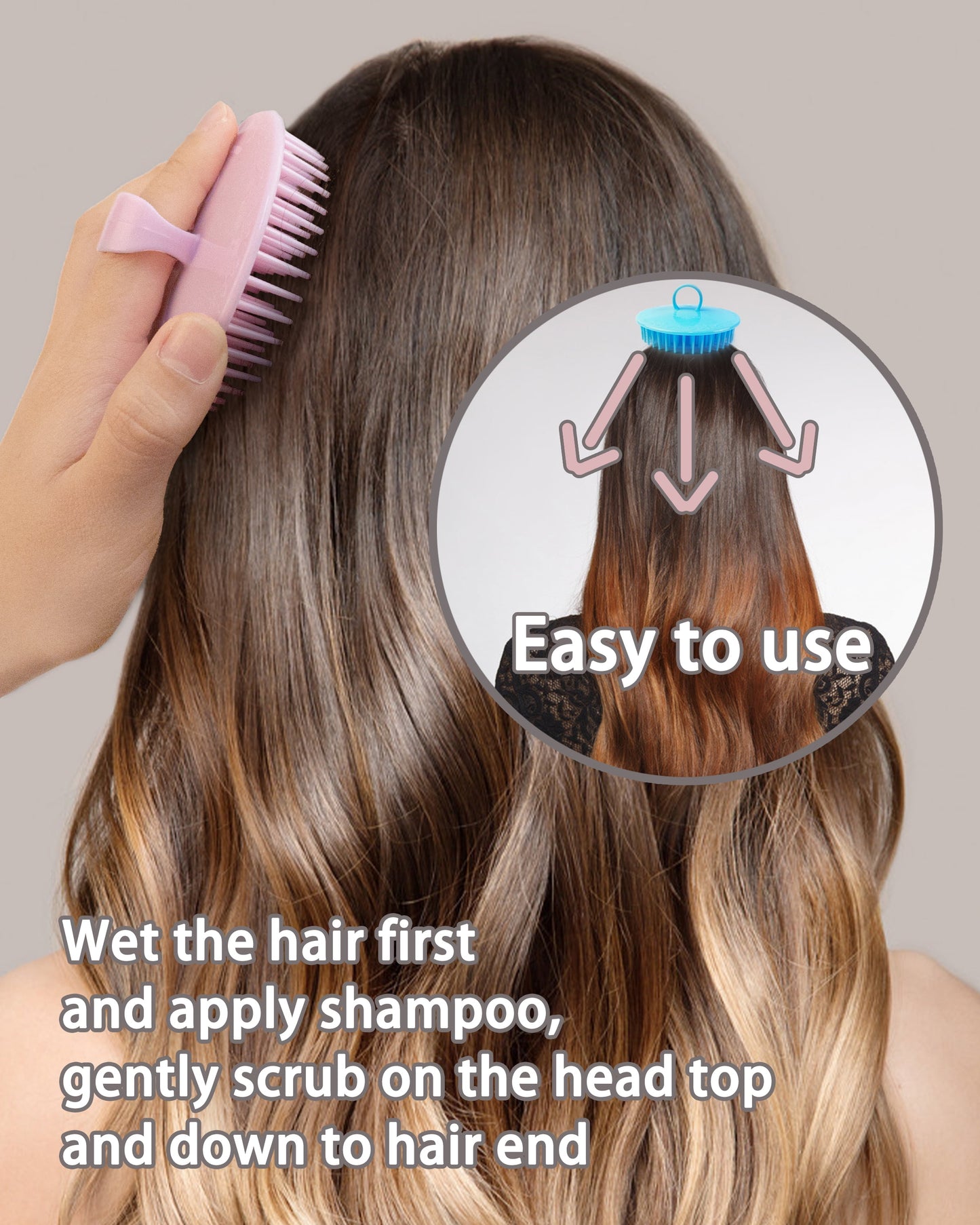 Sacred Scalp Massager Shampoo Brush Set