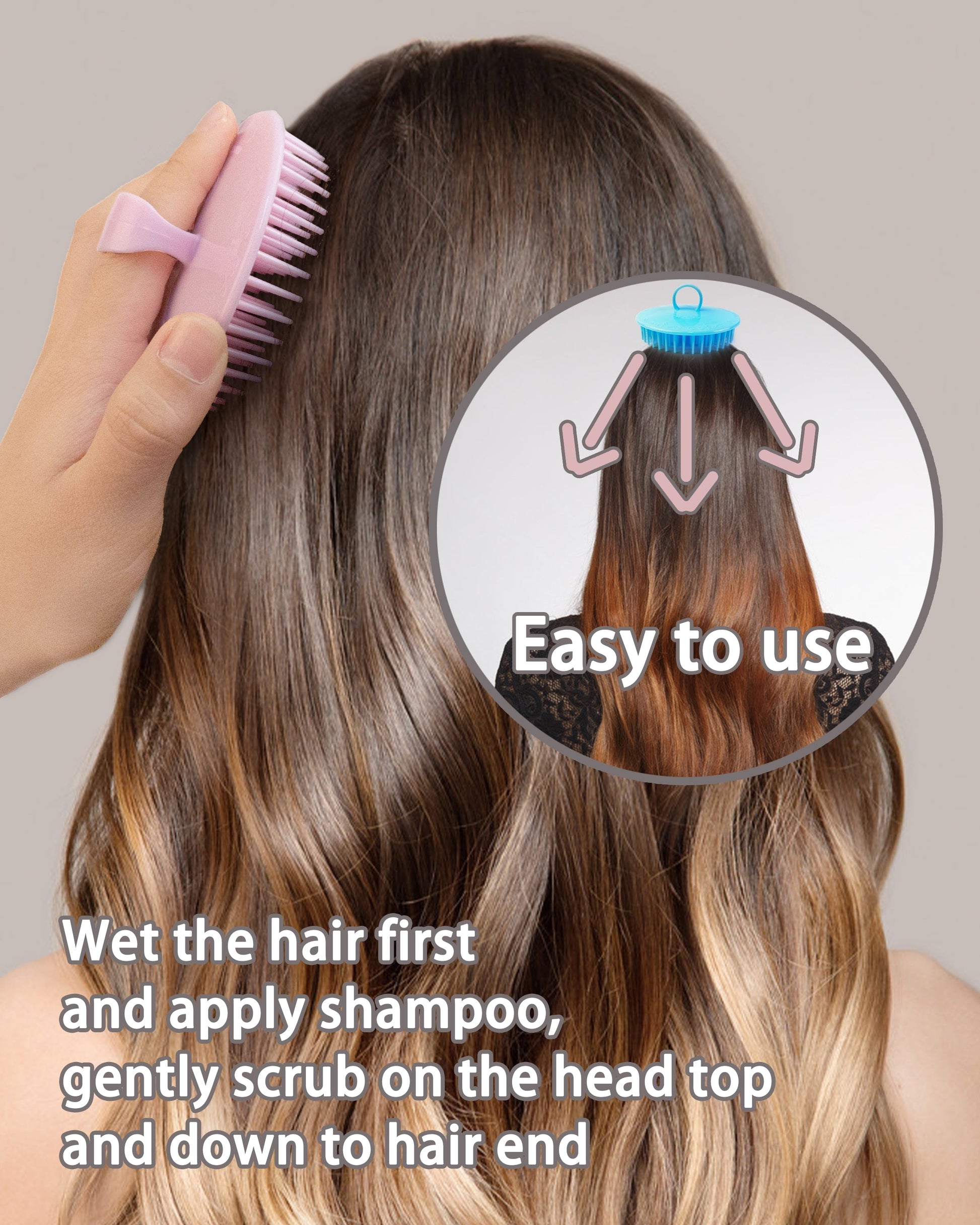 Sacred Scalp Massager Shampoo Brush Set