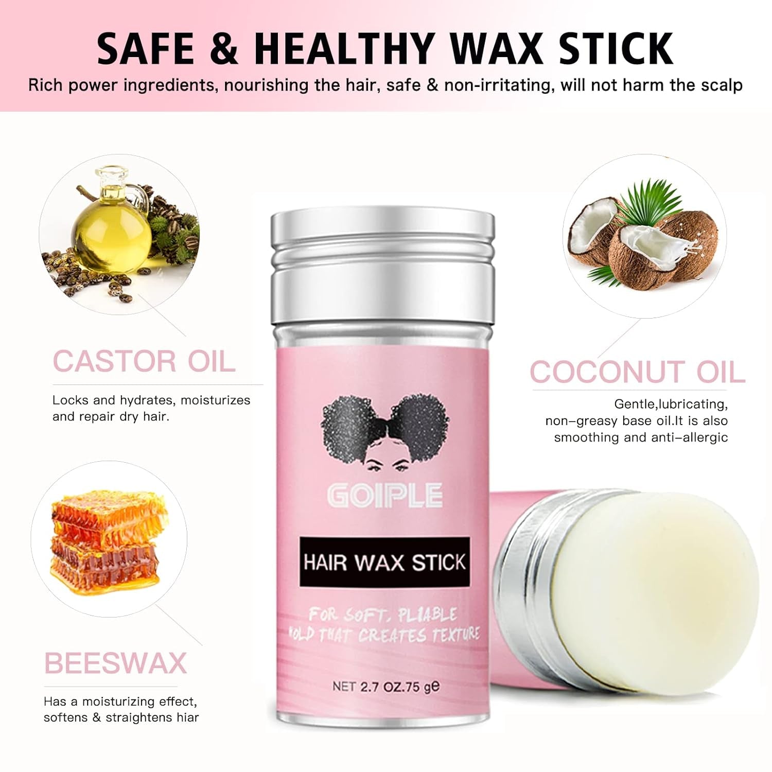 Sacred Scrubs Sleek TM Hair Wax Stick 