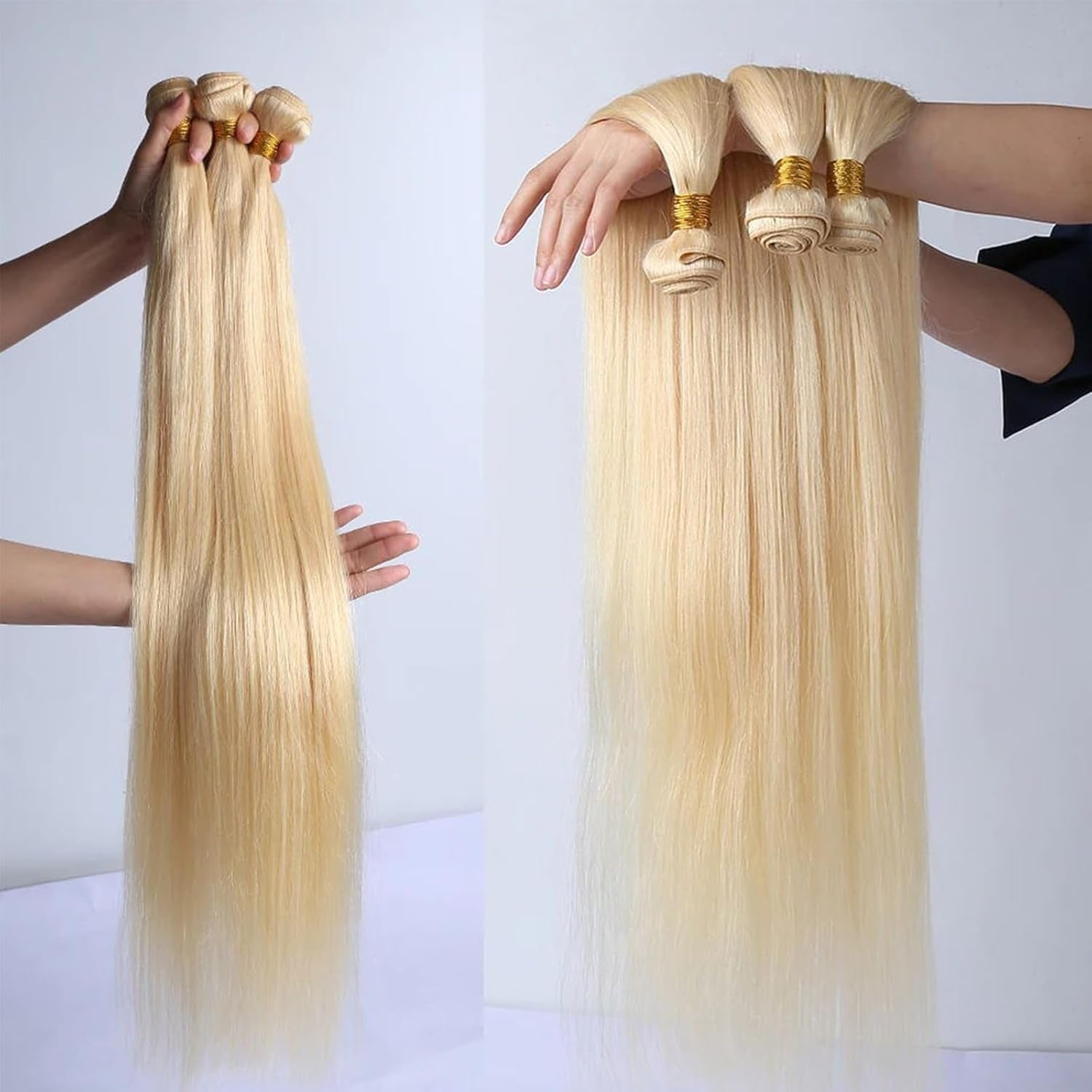 Sacred Crown TM 613 Blonde Bundles Human Hair Virgin Brazilian Hair 